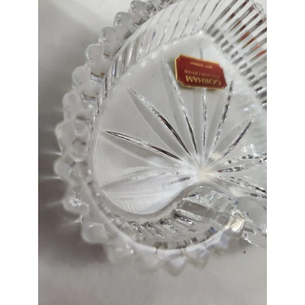 Crystal Heart Ring Box By Gorham West Germany